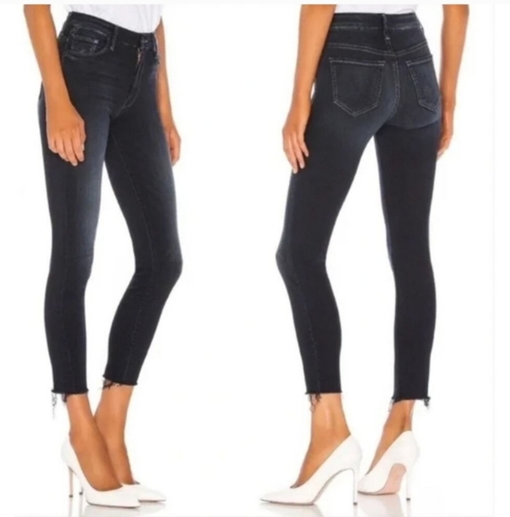MOTHER Denim - Mother high waisted looker ankle fray size 25